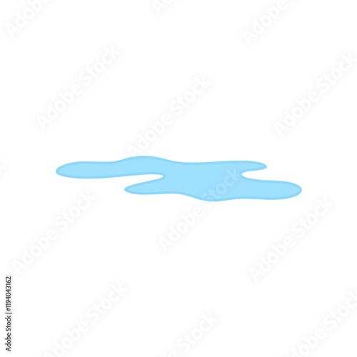 Aqua water splash. Liquid water drops, water flows and waves. Vector illustration