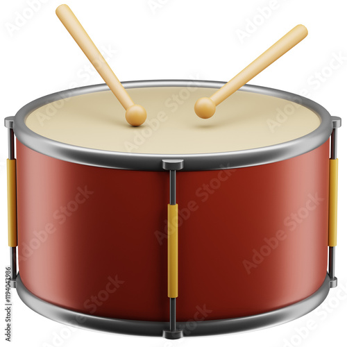 3D Single Drum Illustration