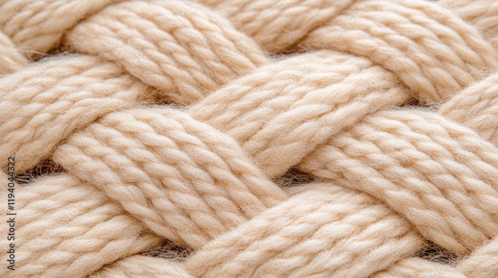 Close-Up View of Intricate Natural Yarn Braiding Textures Close-Up View of Intricate Natural Yarn Braiding Textures