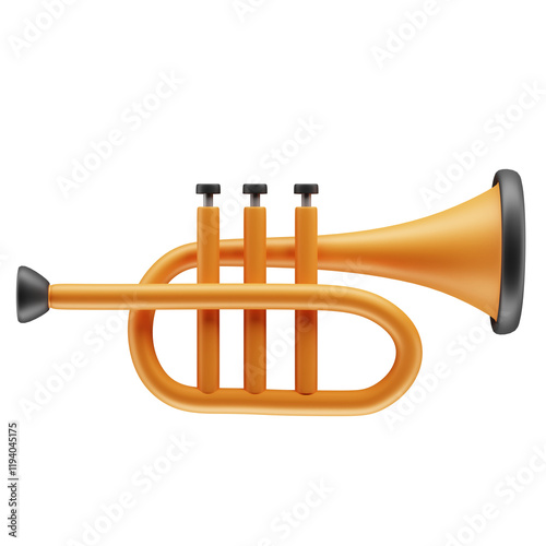 3D Trumpet Illustration