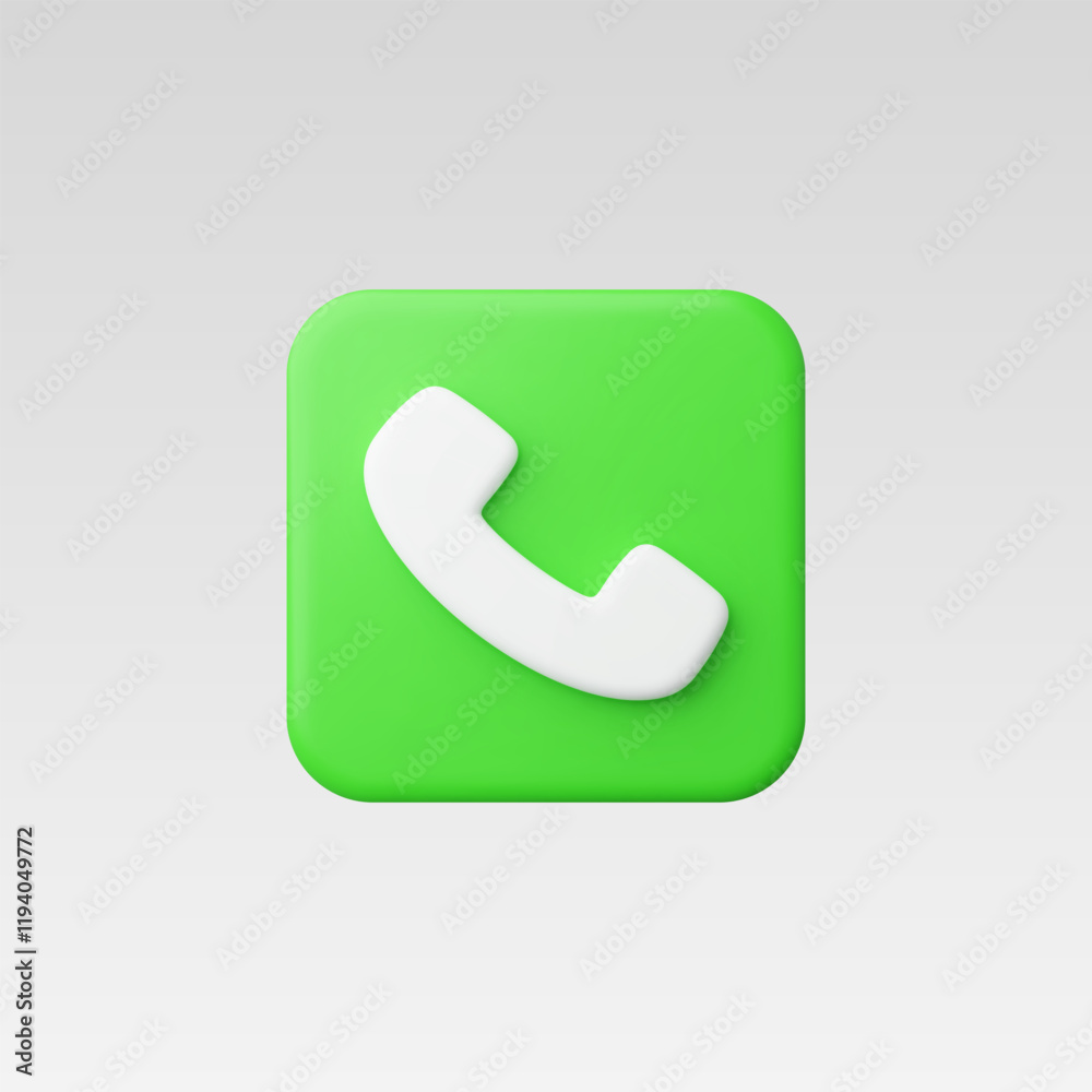 3d Realistic Phone Call vector illustration 3d Realistic Phone Call vector illustration