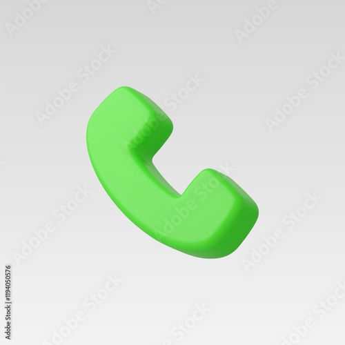 3d Realistic Phone Call vector illustration