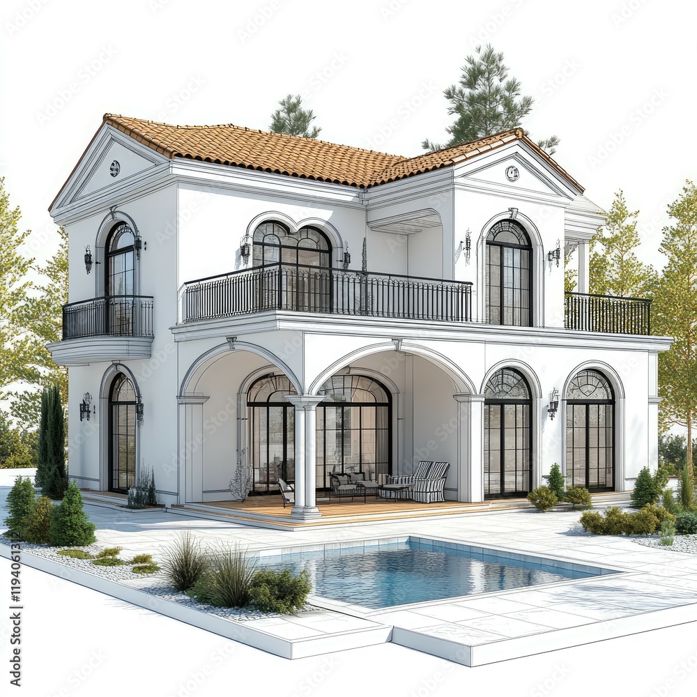 Mediterranean Villa with Pool: Luxury Home Design and Architecture Mediterranean Villa with Pool: Luxury Home Design and Architecture