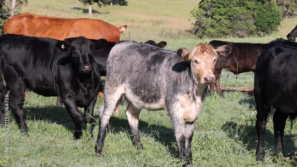 Cattle Grazing in Australian Pasture Cattle Grazing in Australian Pasture