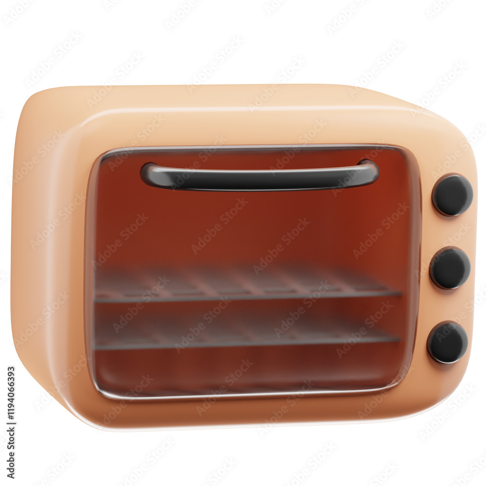 Obraz premium 3D Oven Microwave Illustration