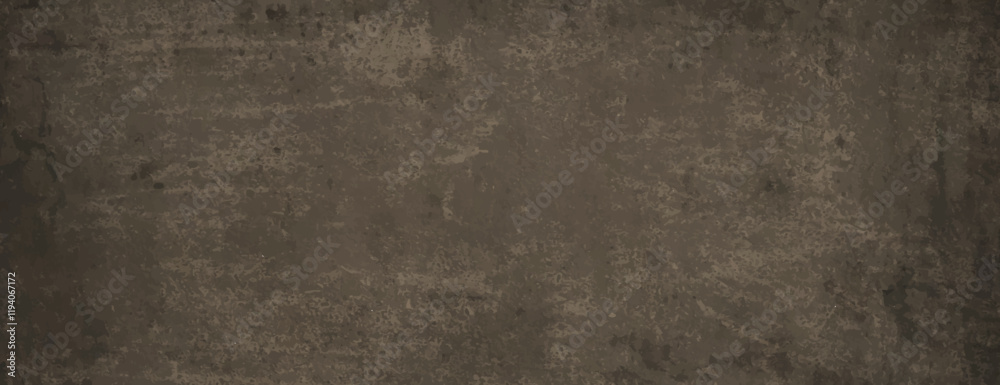 Obraz premium Grunge background with a textured, distressed look. The background is dark brown, featuring a rough, earthy brown surface. Rough concrete texture background. Brown background vector.