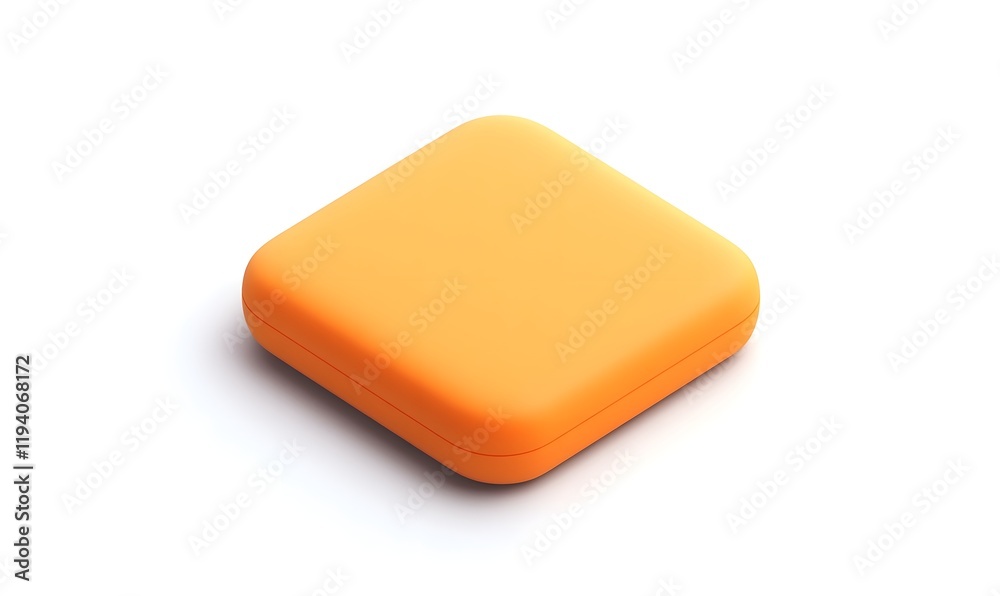 Orange square box isolated on white background. Orange square box isolated on white background.