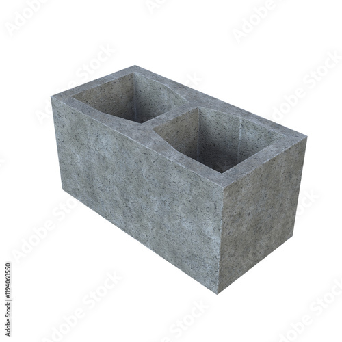 Photos Cinder Block Pier Double Corner isolated on white