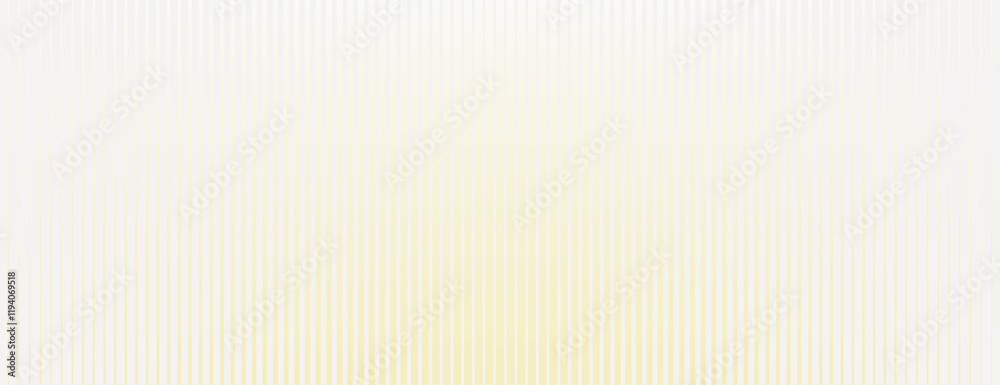 A soft gradient background with vertical stripes. The background is light yellow, blending into white, creating a smooth yellow texture. Gradient striped background vector. Yellow background.