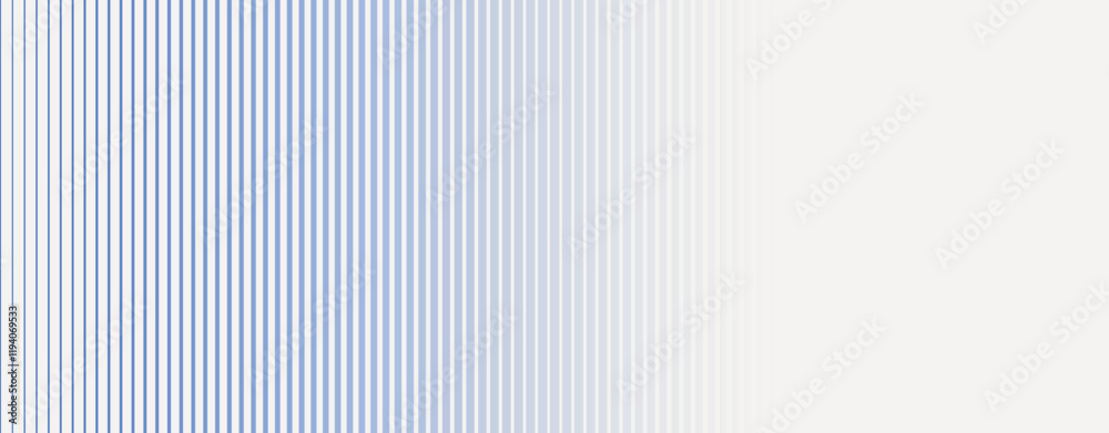 Blue and white striped background with a gradient effect. The background features thin blue lines fading into white, creating a smooth texture. Gradient patterned background vector. Blue background.