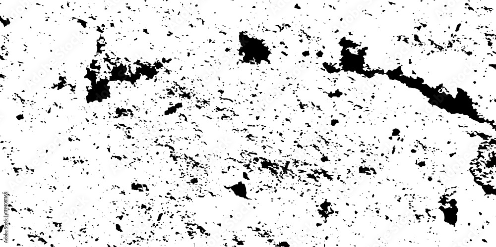 Obraz premium old wall cracked overlay concrete distress damage sketch antique surface grunge urban rusty wall texture. dirty splat black spot and white background. 
