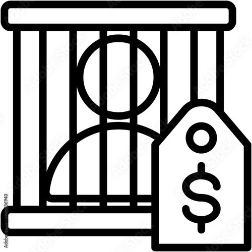 human trafficking icon