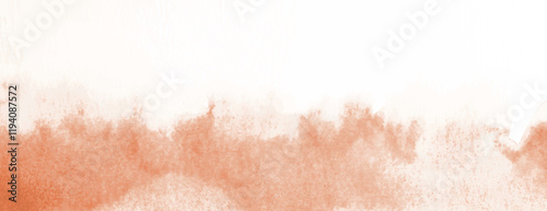 Abstract watercolor background, soft blend of white and orange. The background has a textured, artistic feel. Orange and white background. Minimal watercolor paint texture background vector