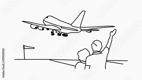 Travel abroad hand drawn illustration vector