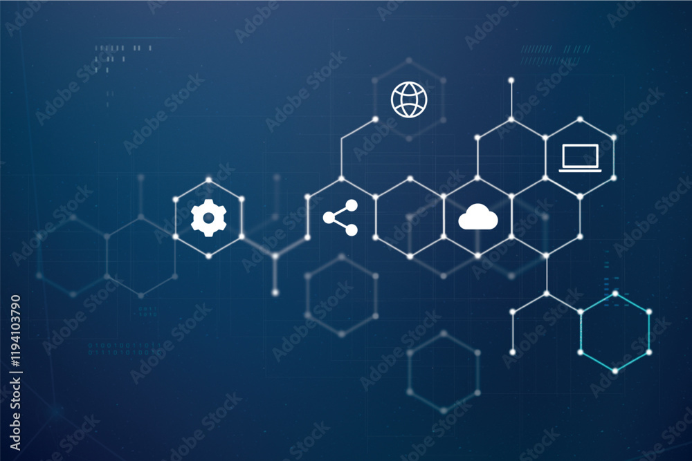 Digital connection, advanced technology Digital connection, advanced technology