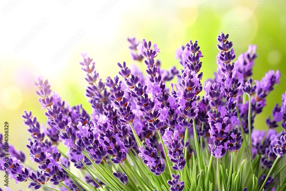 Obraz premium Vibrant Lavender Bouquet, Soft Focus Spring Bloom