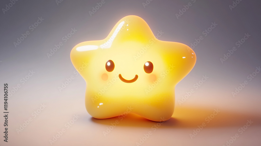 cute star character 3d render cute star character 3d render