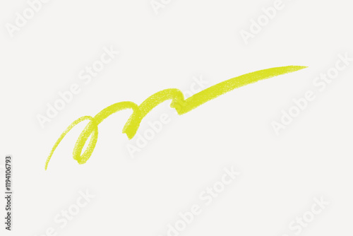 Green brush stroke collage element vector