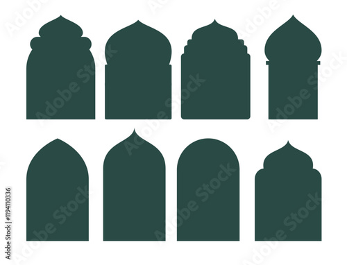 Islamic Geometric Frame Collection vector