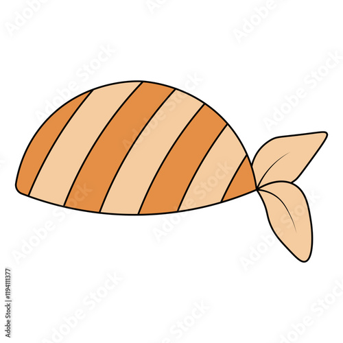 Pirate Treasure Element in Cartoon Design. Vector Illustration