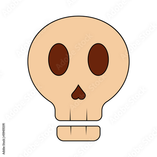 Pirate Treasure Element in Cartoon Design. Vector Illustration