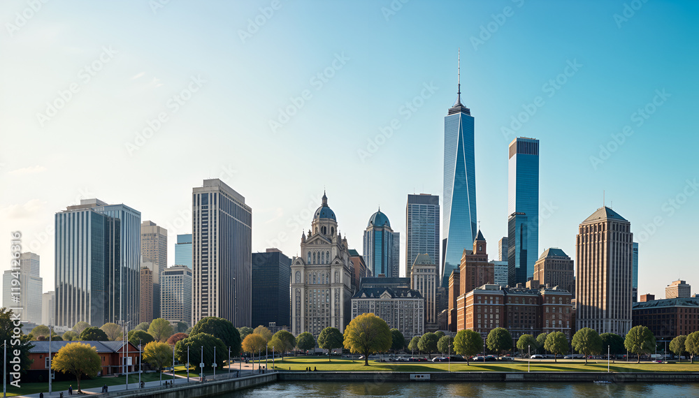 Fototapeta premium city skyline