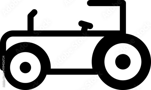 tractor outline icon