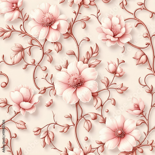 seamless pattern with flowers