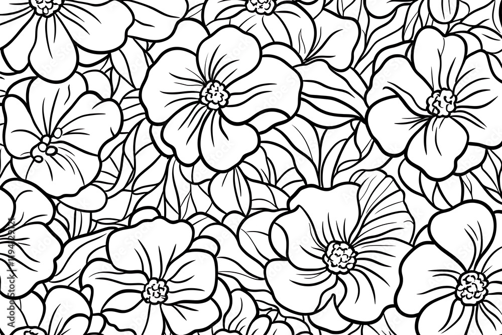 Fototapeta premium Intricate Floral Pattern Design