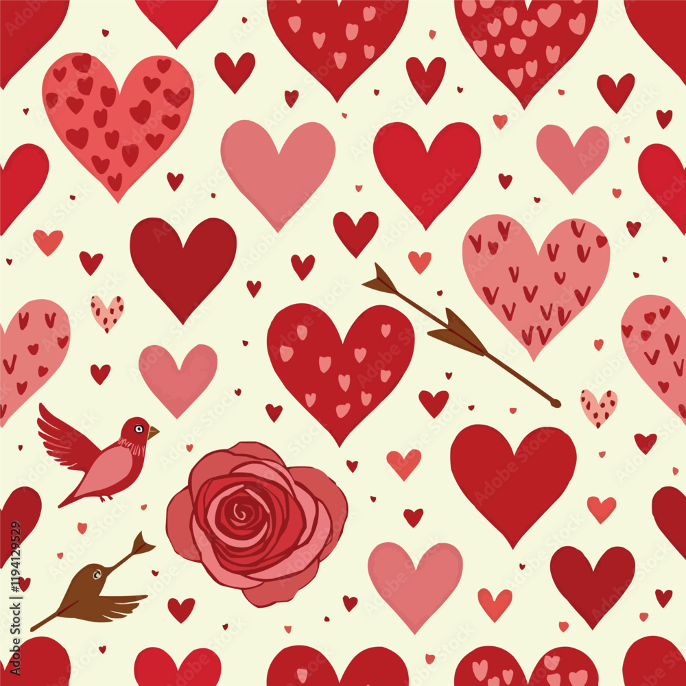 Heart Pattern Seamless Designs Heart Pattern Seamless Designs