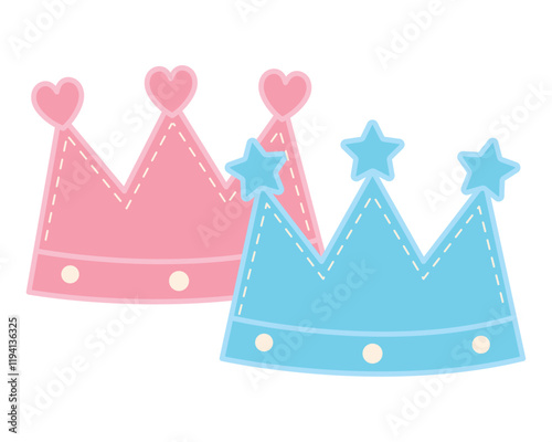 gender reveal crowns