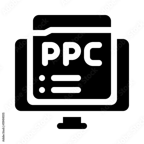 PPC glyph icon