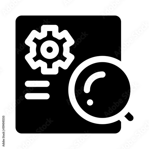 Search engine glyph icon