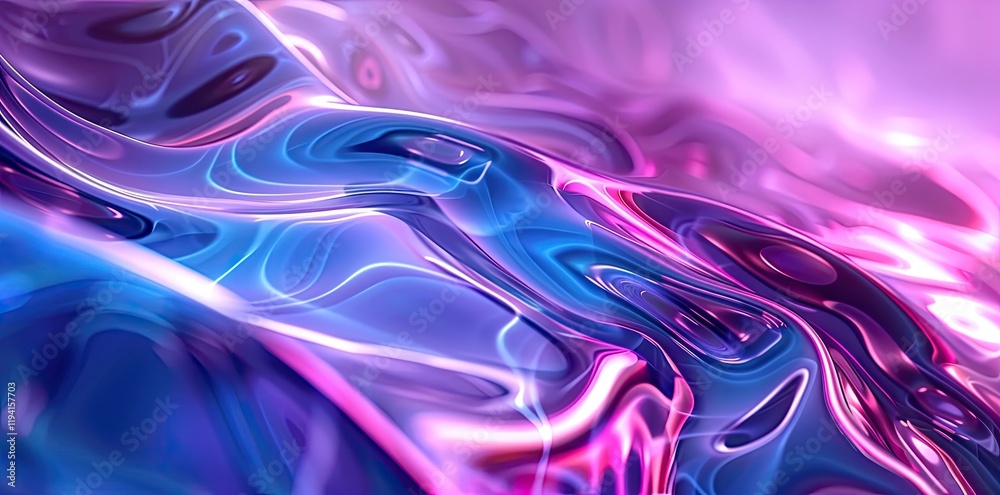 Fototapeta premium blue and pink fluid holographic background