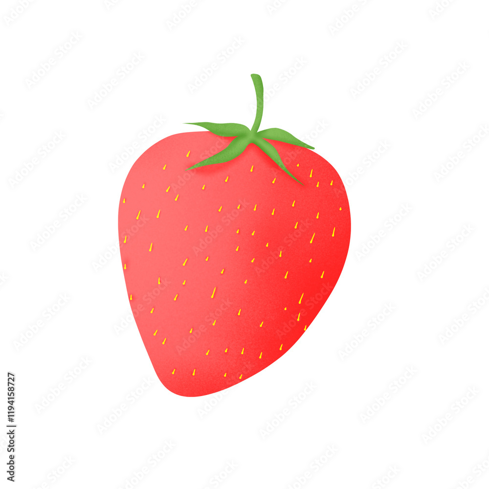 Fototapeta premium red strawberry isolated on white