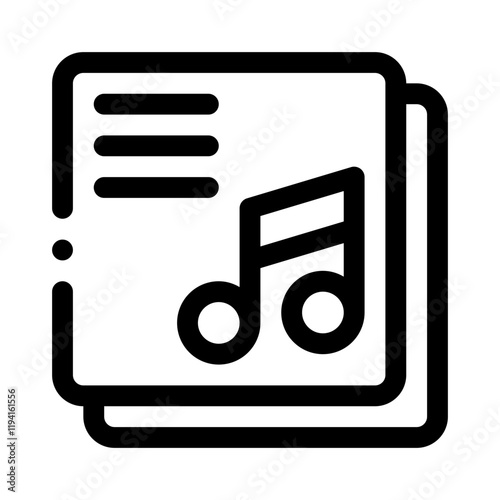 Playlist line icon