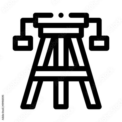 Tripod line icon