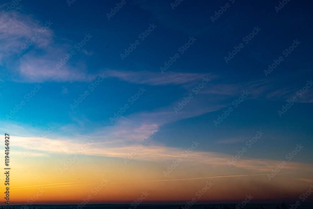 Dawn skies, pink clouds, delicate colors, bright sky Dawn skies, pink clouds, delicate colors, bright sky