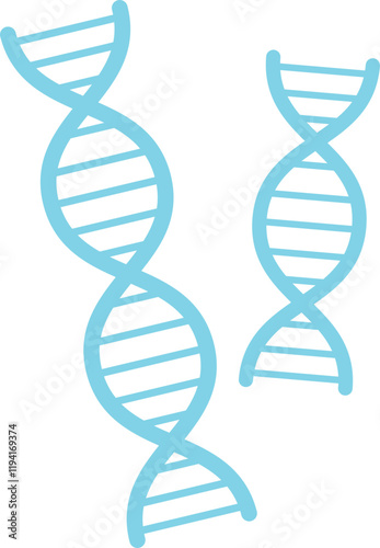 chromosome DNA icon Vector illustration