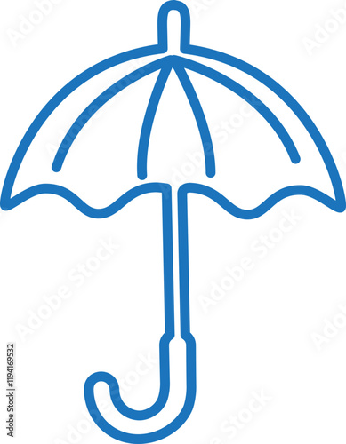 rainy season umbrella 우산 일러스트 이미지 Vector illustration 