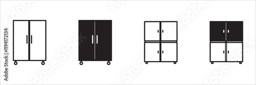 cupboard icon. Elements of furniture icon. vector illustration for websites, web design, mobile app, info graphic on white background
