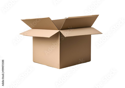 open cardboard box