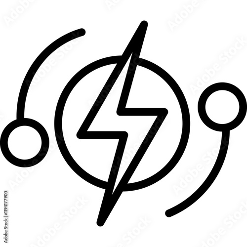 Electrical line icon