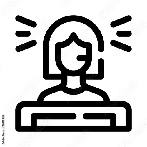 Help Desk line icon