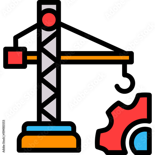 Construction lineal color icon