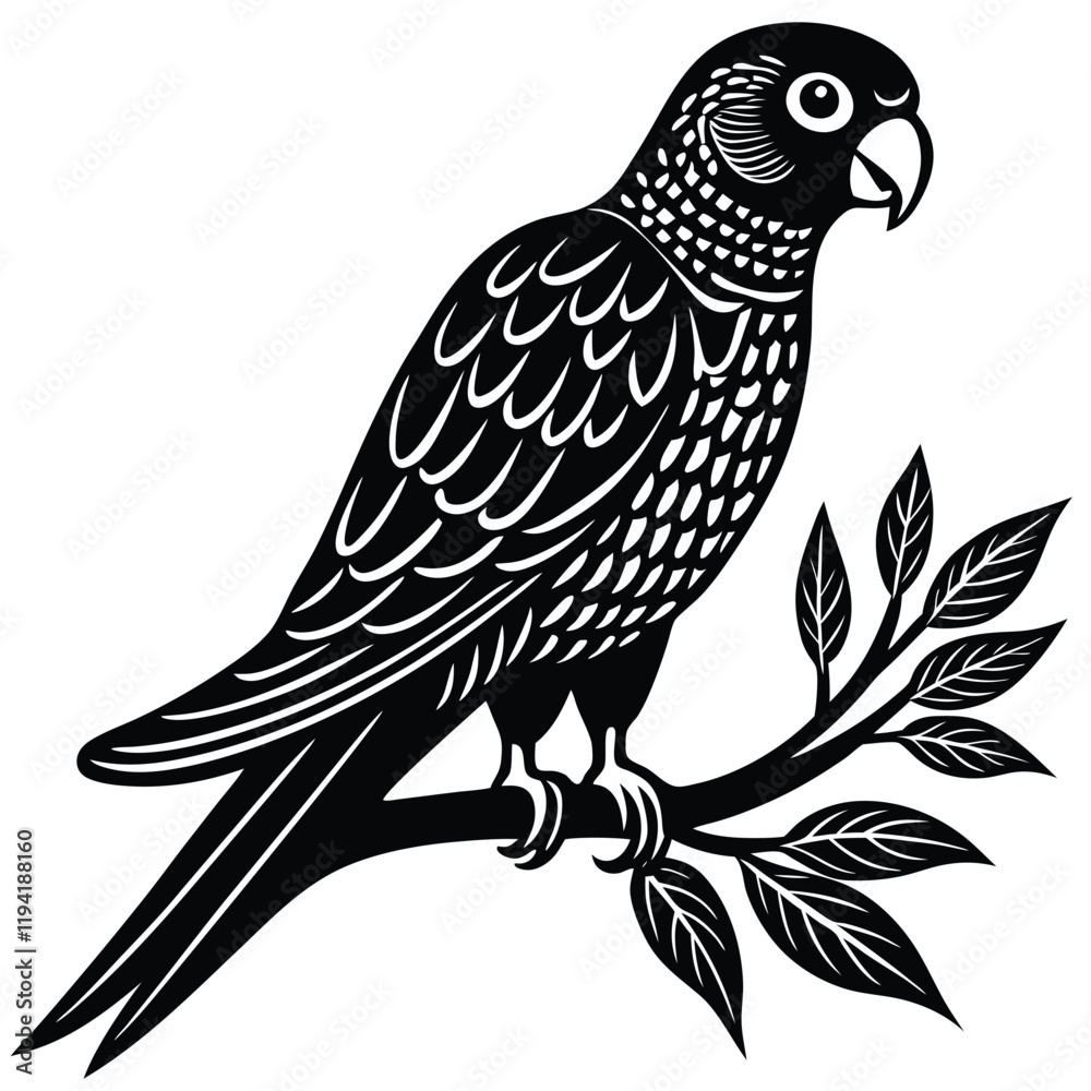 Obraz premium parrot perched on a twig