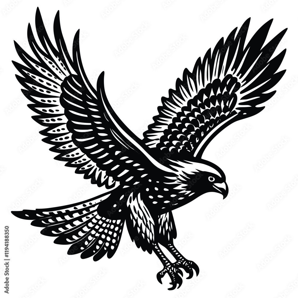 Fototapeta premium hawk swooping down