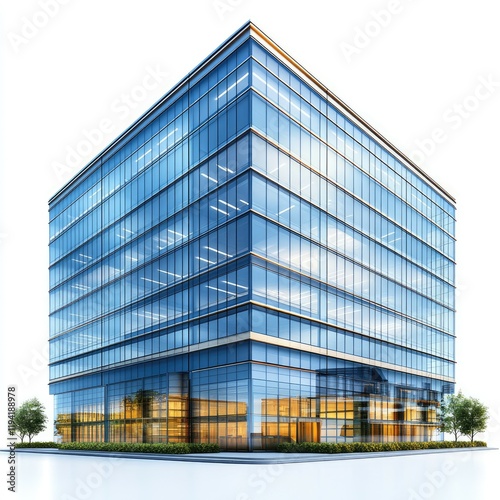 Modern Glass Skyscraper: Architectural Marvel in Urban Cityscape