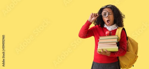 African-American schoolgirl...