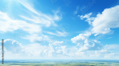 Blue sky with clouds background, beautiful daylight natural sky composition beautiful blue-sky with clouds

